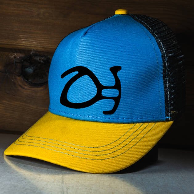 GORRA AMARILLO-AZUL-NEGRO