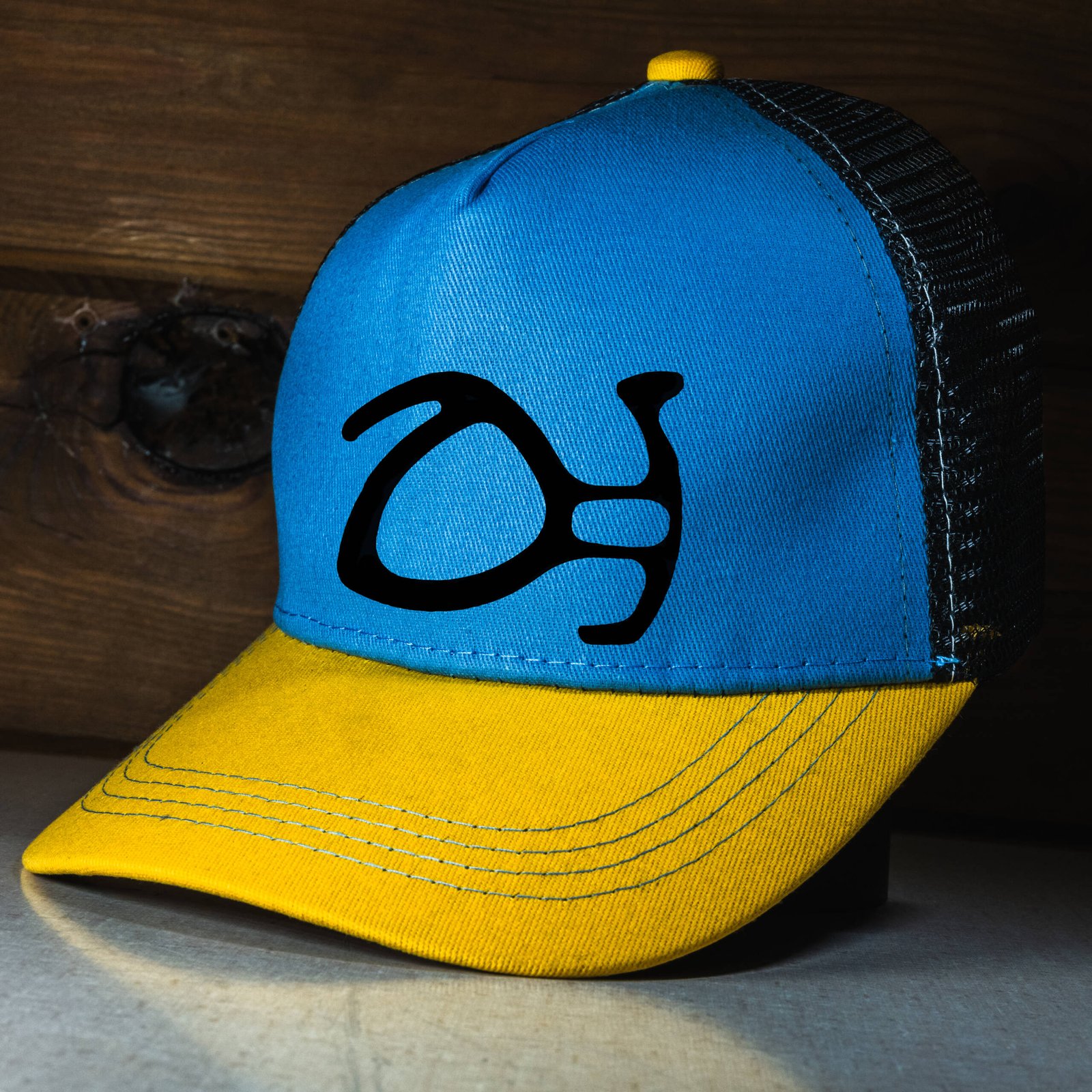 GORRA AMARILLO-AZUL-NEGRO