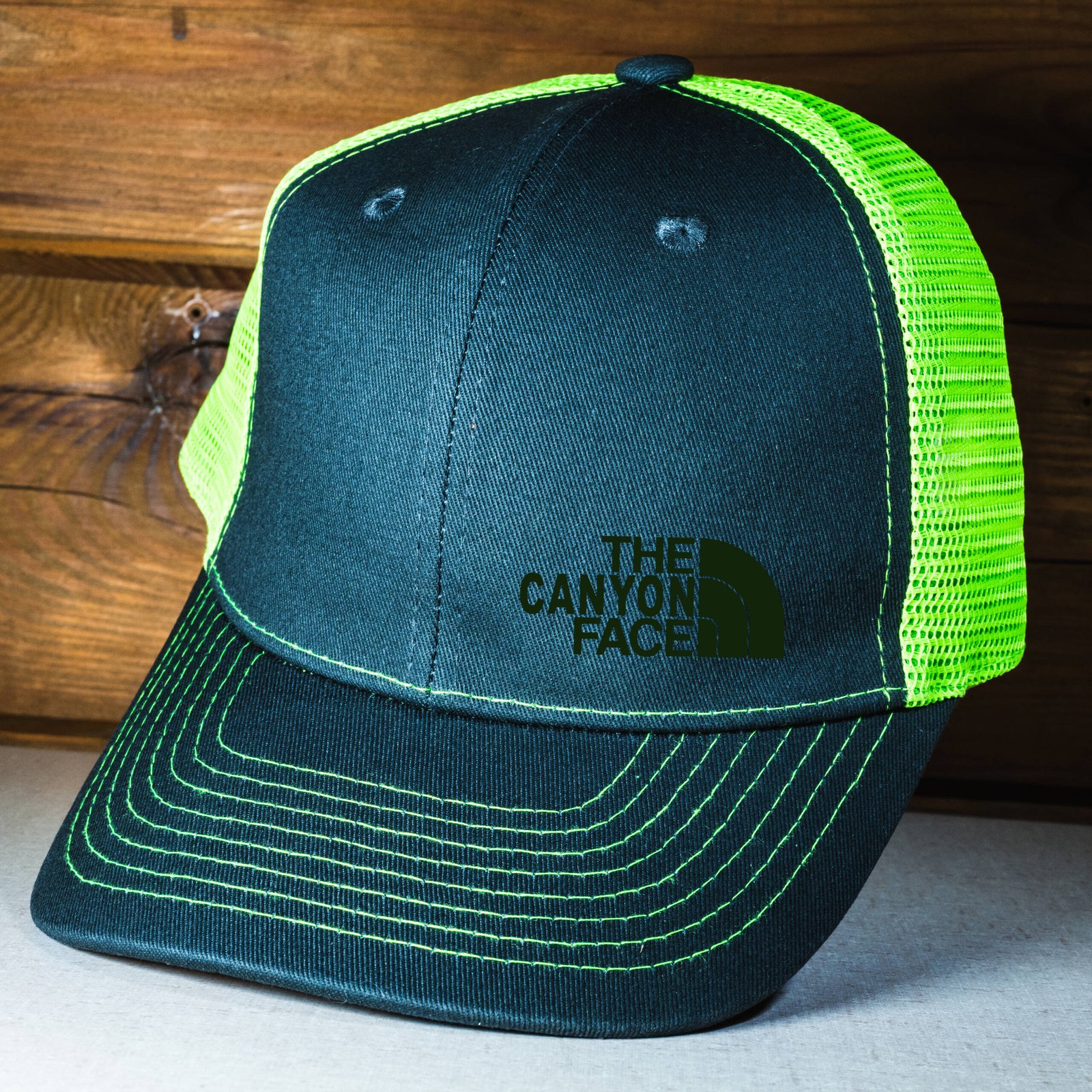 Gorra Gris oscuro-verde fluor - Imagen 3